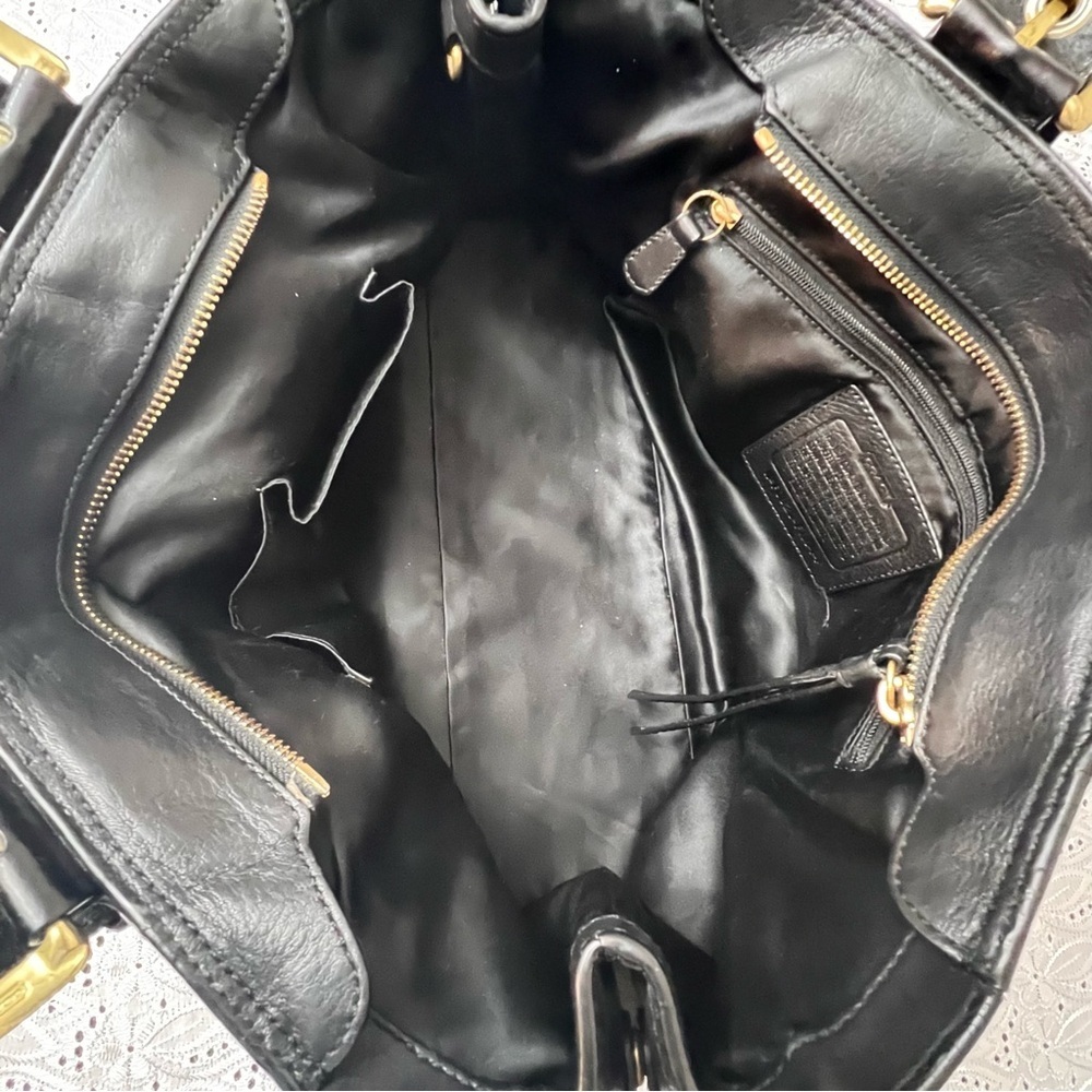 Coach F11844 Women's Black Leather SoHo Shoulder Bag - Picture 8 of 10